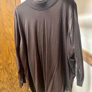 Classic Men's Brown Long Sleeve Shirt